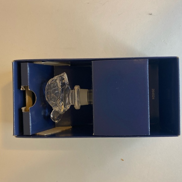 Towle Lead Crystal Turtle Wine Liquor Bottle Topper Stopper Austria Glass - Picture 5 of 7